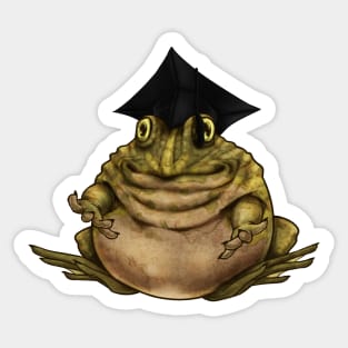 Educated Frog Sticker